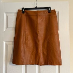 Talbots Leather Pencil Skirt Size 10